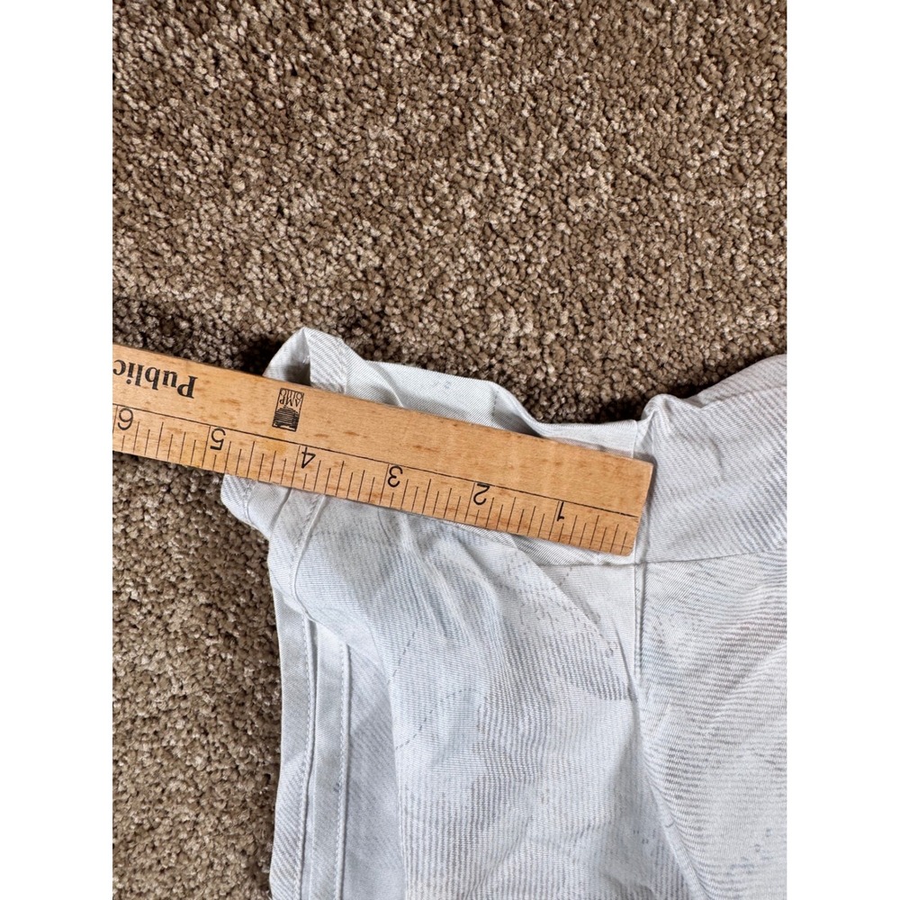 Travis Mathew Womens Floral Casual Shorts Light Grey Elastic Waist Tassel Size L - Picture 6 of 7